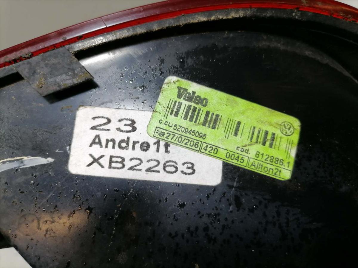 VW Fox original R&uuml;cklicht R&uuml;ckleuchte Schlussleuchte rechts Bj.2006